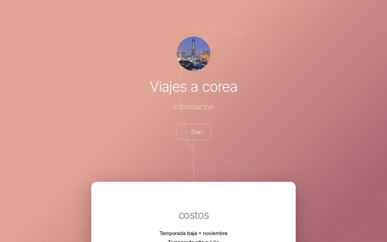 Carrd profile picture for @viajes